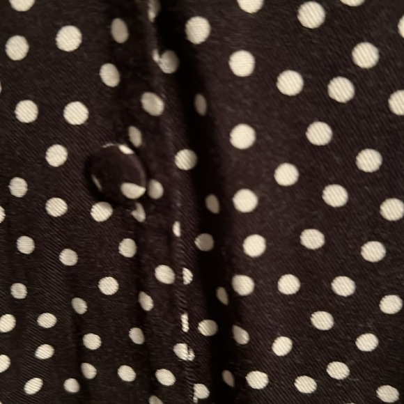 🆕Zara girls kids black and white polka dot button up dress size 11-12 - Picture 7 of 9